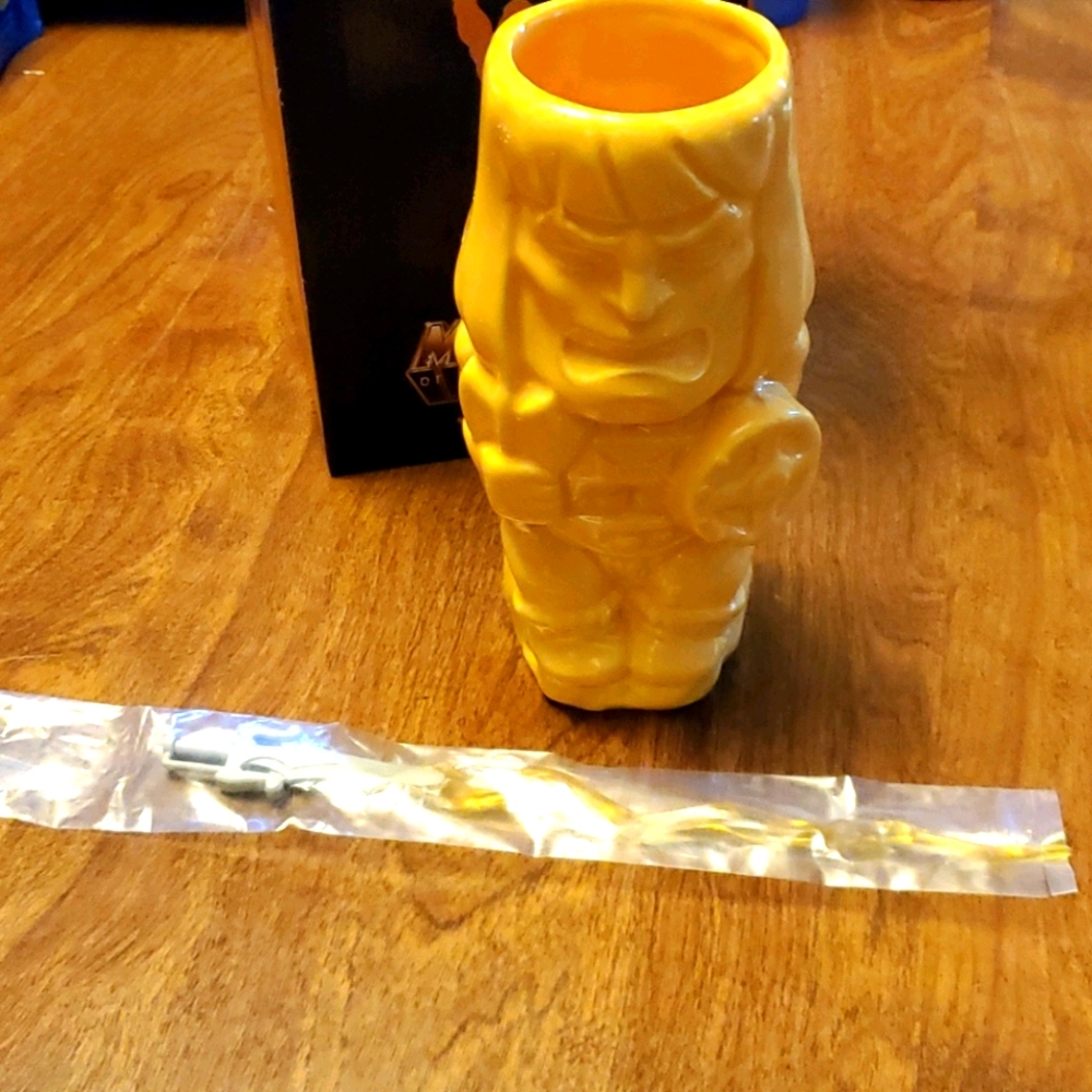 Heman tiki mug and stirrer